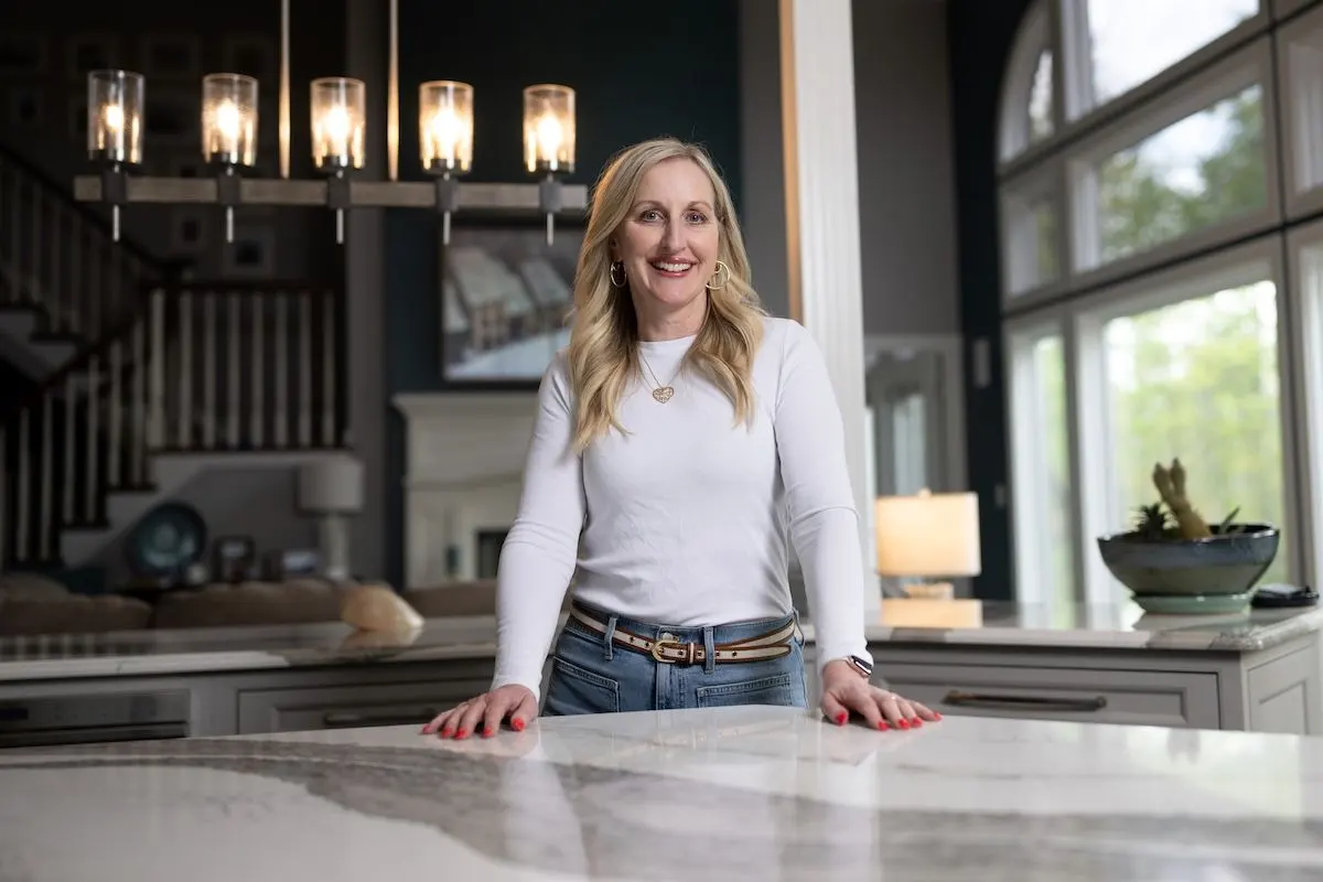 Rachel Kuntzsch at home in her kitchen